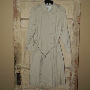 Vintage London Fog Maincoats USA Trench Coat Womens Size 16P (CL BIN)